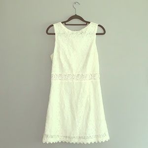 Lacy White Mini Dress